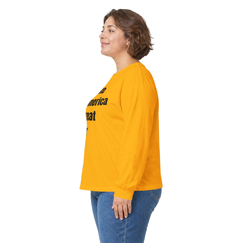 Long Sleeve Tee — "Make America Great For All" Political Slogan Shirt