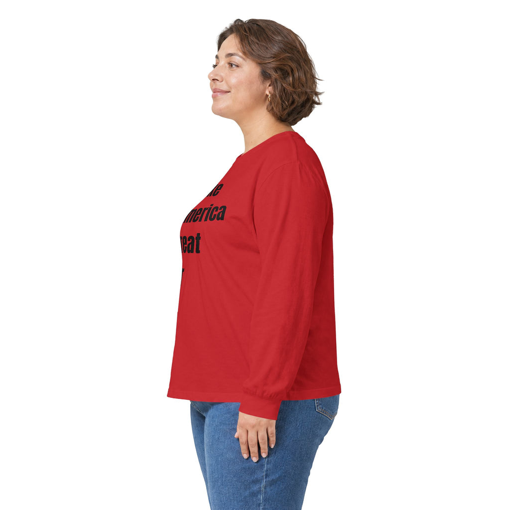 Long Sleeve Tee — "Make America Great For All" Political Slogan Shirt