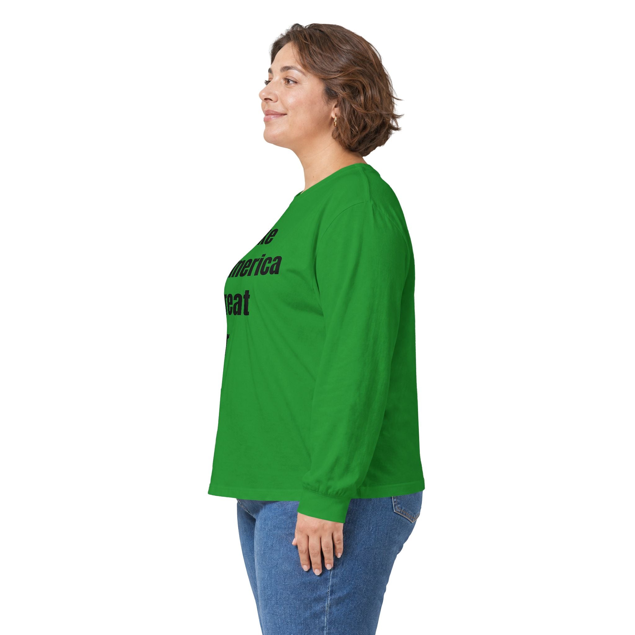 Long Sleeve Tee — "Make America Great For All" Political Slogan Shirt